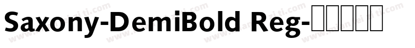 Saxony-DemiBold Reg字体转换